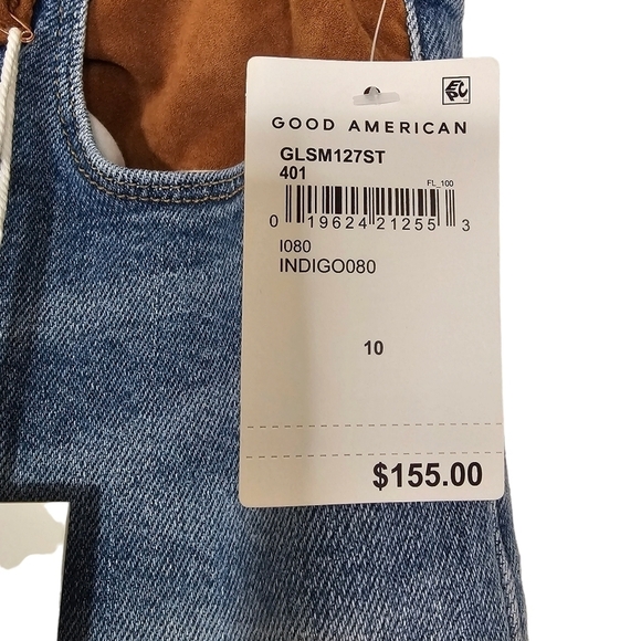 Good American Skinny Suede Jeans in Indigo 10/30 - Picture 10 of 12